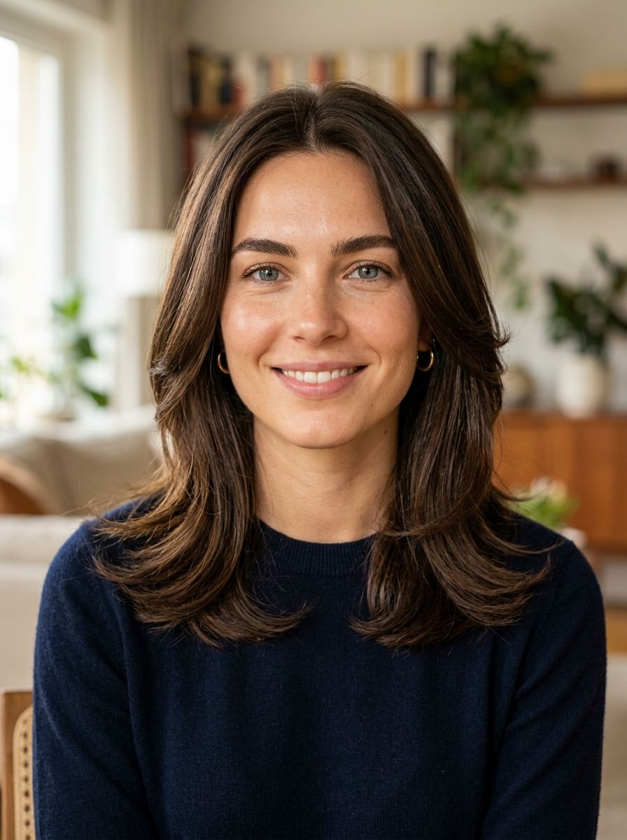 Fransige Stufen mit flipped Ends - Fransig gestuft Frisuren mittellang